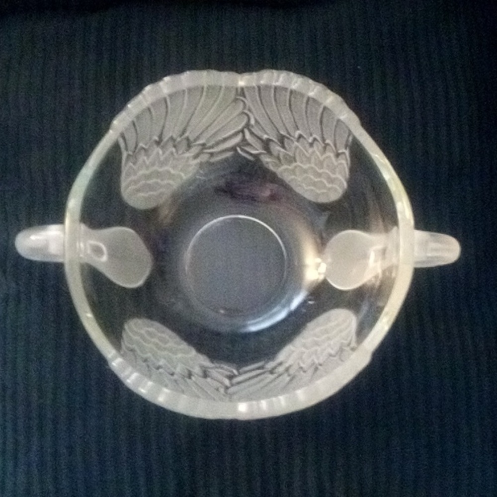 Vintage Mikasa Walther Frosted Swan Bowl Elegant Lead Crystal - Picture 2 of 8